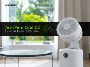 Acer AcerPure Cool C2 - 2-in-1 air purifier & circulator, with 4-in-1 HEPA filter