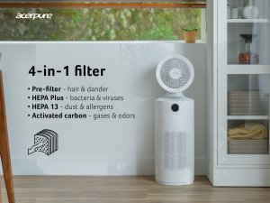 Acer AcerPure Cool C2 - 2-in-1 air purifier & circulator, with 4-in-1 HEPA filter