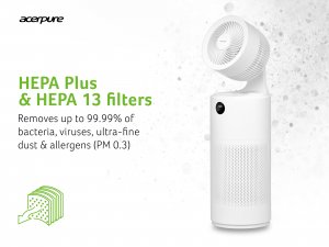 Acer AcerPure Cool C2 - 2-in-1 air purifier & circulator, with 4-in-1 HEPA filter