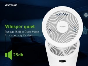 Acer AcerPure Cool C2 - 2-in-1 air purifier & circulator, with 4-in-1 HEPA filter