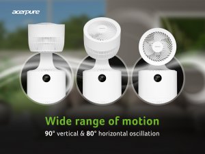 Acer AcerPure Cool C2 - 2-in-1 air purifier & circulator, with 4-in-1 HEPA filter