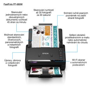 Epson FastFoto FF-680W Sheet-fed scanner 600 x 600 DPI A4 Black