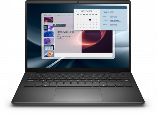 DELL Pro 14 Essential PV14255 AMD Ryzen™ 7 250 Laptop 35.6 cm (14") Full HD+ 16 GB DDR5-SDRAM 512 GB SSD Wi-Fi 6 (802.11ax) Windows 11 Pro UK English Black