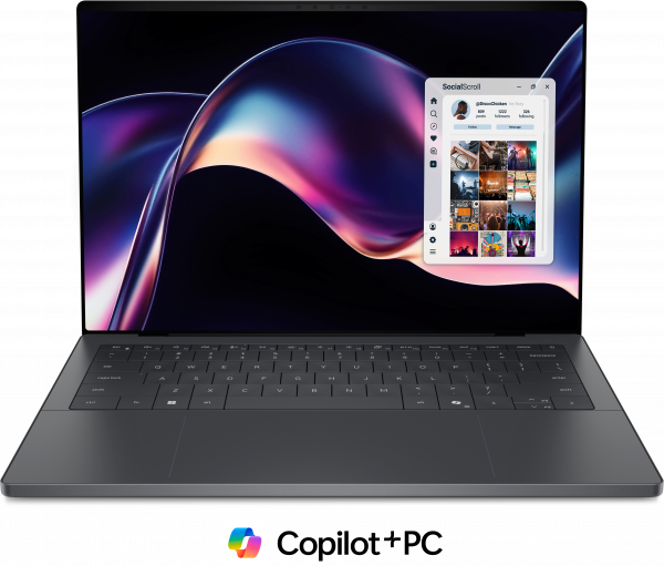 DELL XPS 14 DA14260 Copilot+ PC Intel Core Ultra X7 358H Laptop 35.6 cm (14") Touchscreen 2.8K 32 GB LPDDR5x-SDRAM 1 TB SSD Wi-Fi 7 (802.11be) Windows 11 Pro UK English Graphite