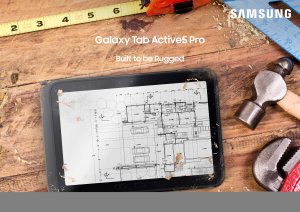 Samsung Galaxy Tab Active5 Pro Active5 Pro 5G Enterprise Edit Snapdragon LTE 256 GB 25.6 cm (10.1") 8 GB Wi-Fi 6 (802.11ax) Android 15 Green