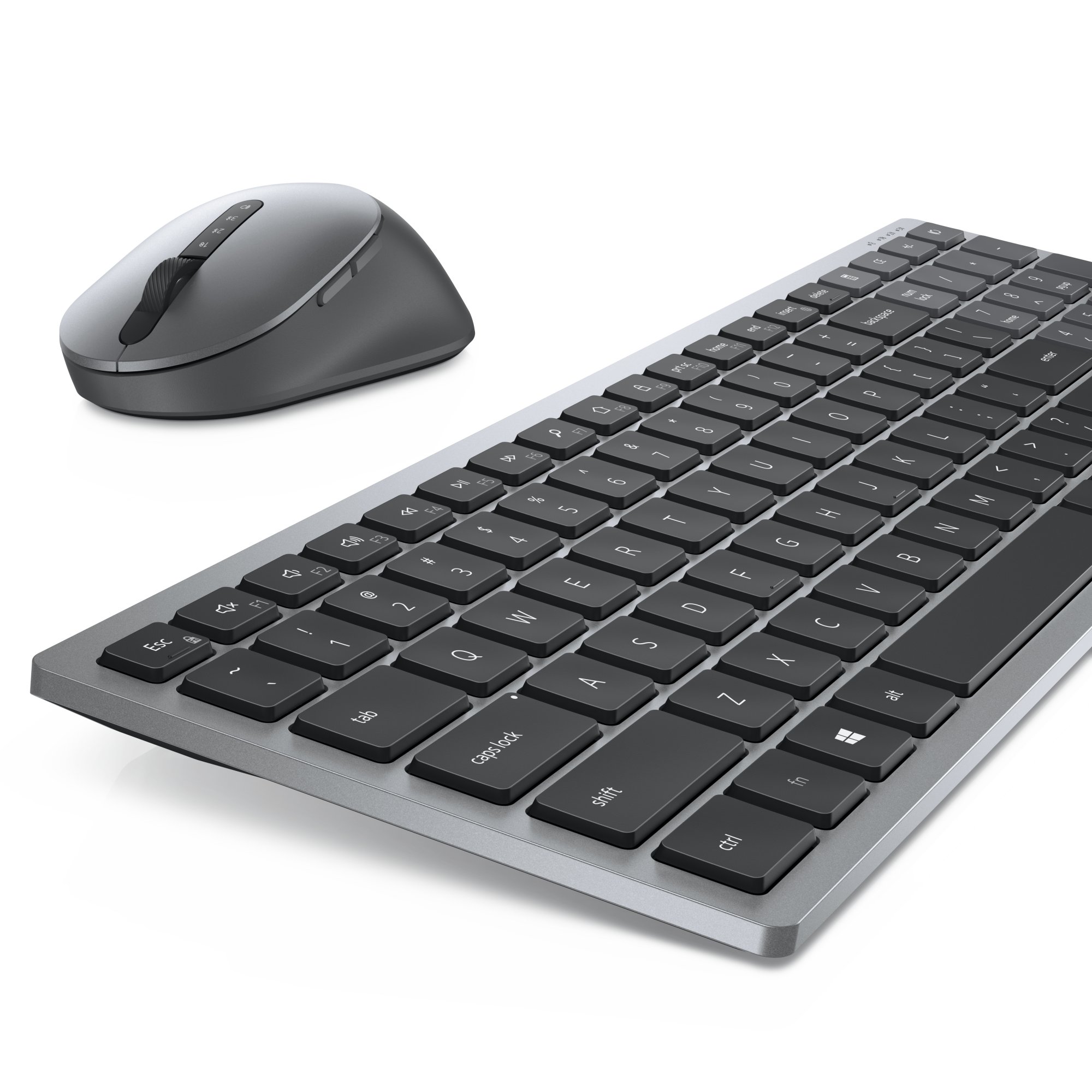Dell | DELL KM7120W keyboard RF Wireless + Bluetooth QWERTY Grey, Titanium