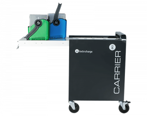 LocknCharge Carrier 20 Portable device management cart Black, Blue, Green, Metallic