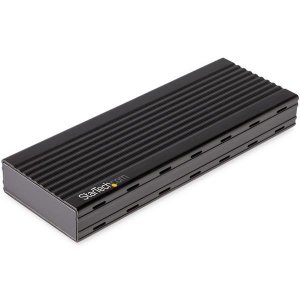 StarTech.com USB-C 10Gbps to M.2 NVMe SSD Enclosure - Portable External M.2 NGFF PCIe Aluminum Case - 1GB/s Read/Write - Supports 2230, 2242, 2260, 2280 - TB3 Compatible - Mac & PC