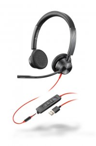 Poly Blackwire 3325-M, USB-A + 3.5mm (Double sided) Wired Headset