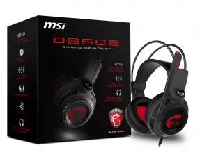MSI | MSI DS502 7.1 Virtual Surround Sound Gaming Headset 'Black with Am...