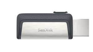 SanDisk Ultra Dual Drive USB Type-C USB flash drive 32 GB USB Type-A / USB Type-C 3.2 Gen 1 (3.1 Gen 1) Black, Silver