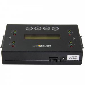 StarTech.com 1:1 Standalone Hard Drive Duplicator & Eraser, USB Thumb Drive and SATA HDD/SSD Disk Cloner & Eraser, LCD display, TAA Compliant, OS Independent