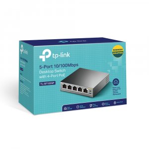 TP-Link TL-SF1005P network switch Unmanaged Fast Ethernet (10/100) Power over Ethernet (PoE) Black