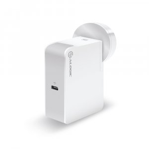 ALOGIC USB-C Wall Charger 60W‚ Travel Edition‚ Includes plugs for AU US EU and UK - WHITE