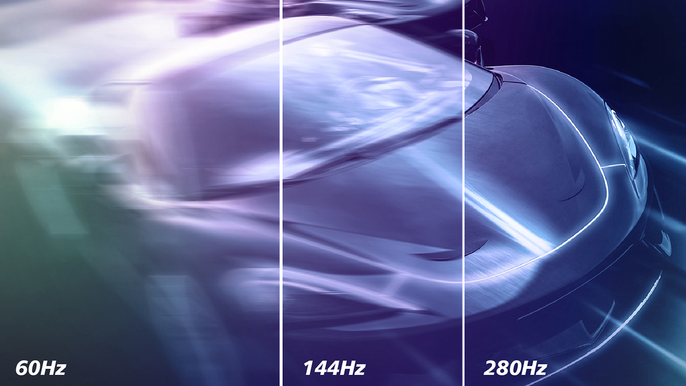 280 Hz trail-blazing refresh rate for smooth gameplay