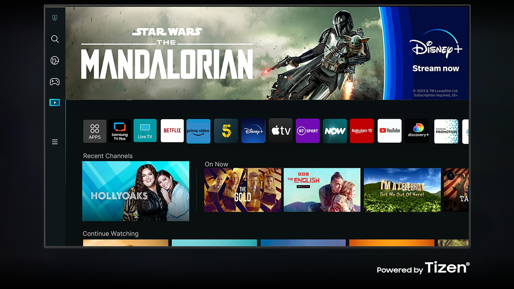 Smart TV powered by Tizen