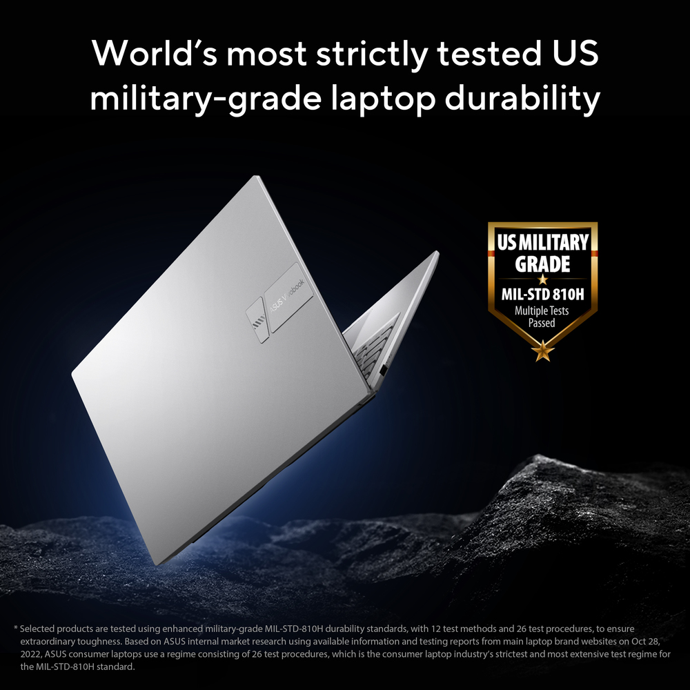 World’s most strictly tested US military-grade laptop durability*