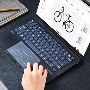 Brilliantly nuanced ErgoSense keyboard and touchpad