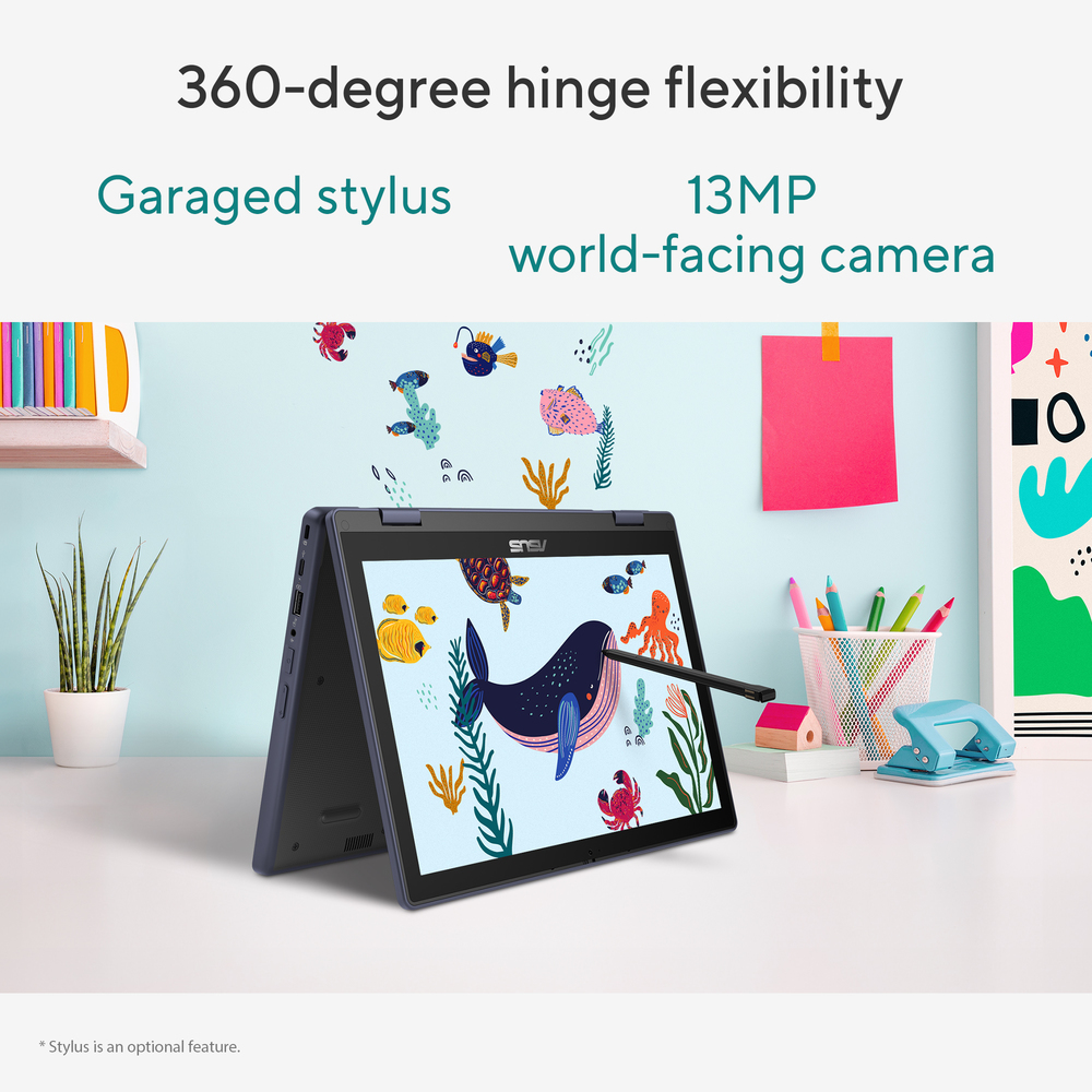 360-degree hinge flexibility