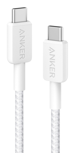 Anker Braided USB-C to USB-C Charging Cable 0.9 m, White