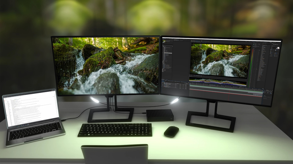 Simple and powerful daisy chaining for multi-monitor setups
