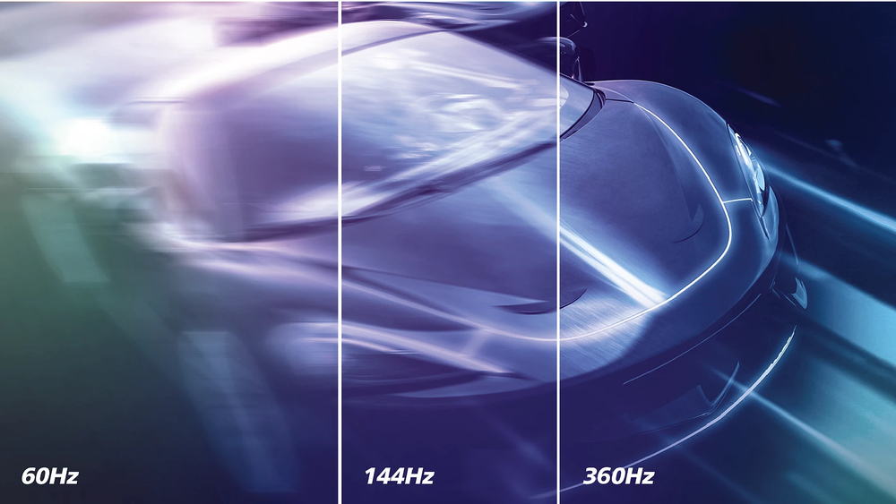 360 Hz refresh rate: for ultra-fast and ultra-clear gaming
