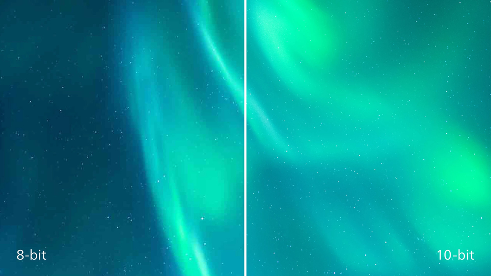 1.074 billion colors for smooth color gradations and detail