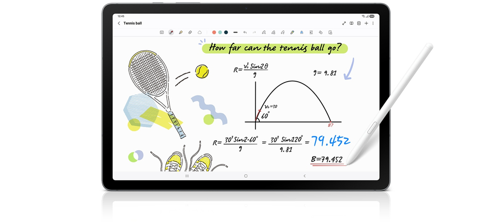 Scribble with S Pen. Math instantly solved