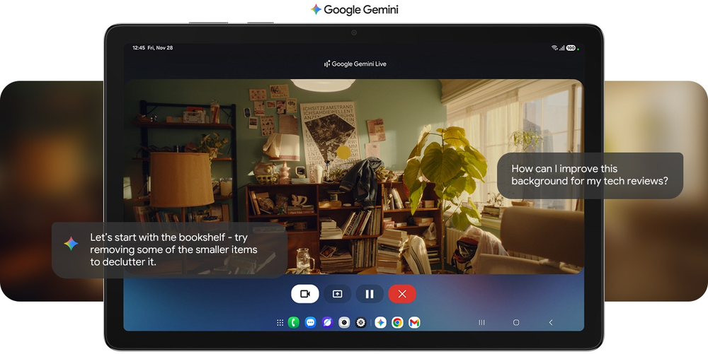 Talk to Google Gemini about what you see