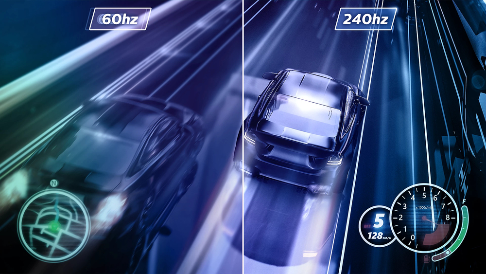 Ultra-fast 240 Hz refresh rate for virtually lag-free gaming