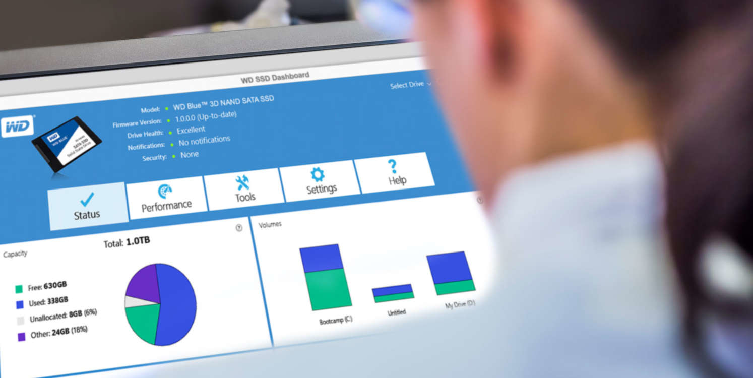 DOWNLOADABLE WD SSD DASHBOARD AND ACRONIS SOFTWARE