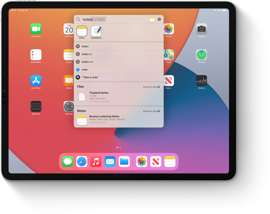 iPadOS. Smooth operating system.