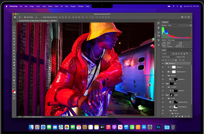 Pro apps. Unleashed by M1 Pro and M1 Max.