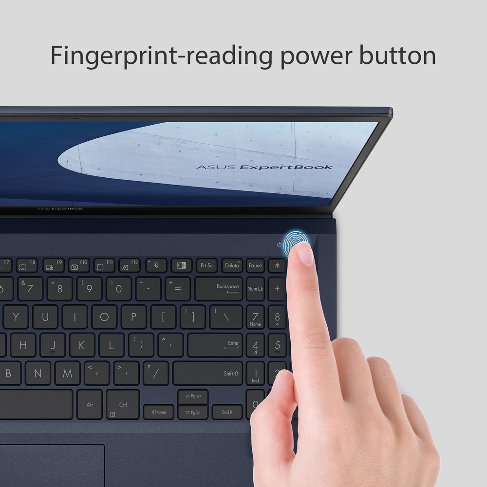 Fingerprint-reading power button
