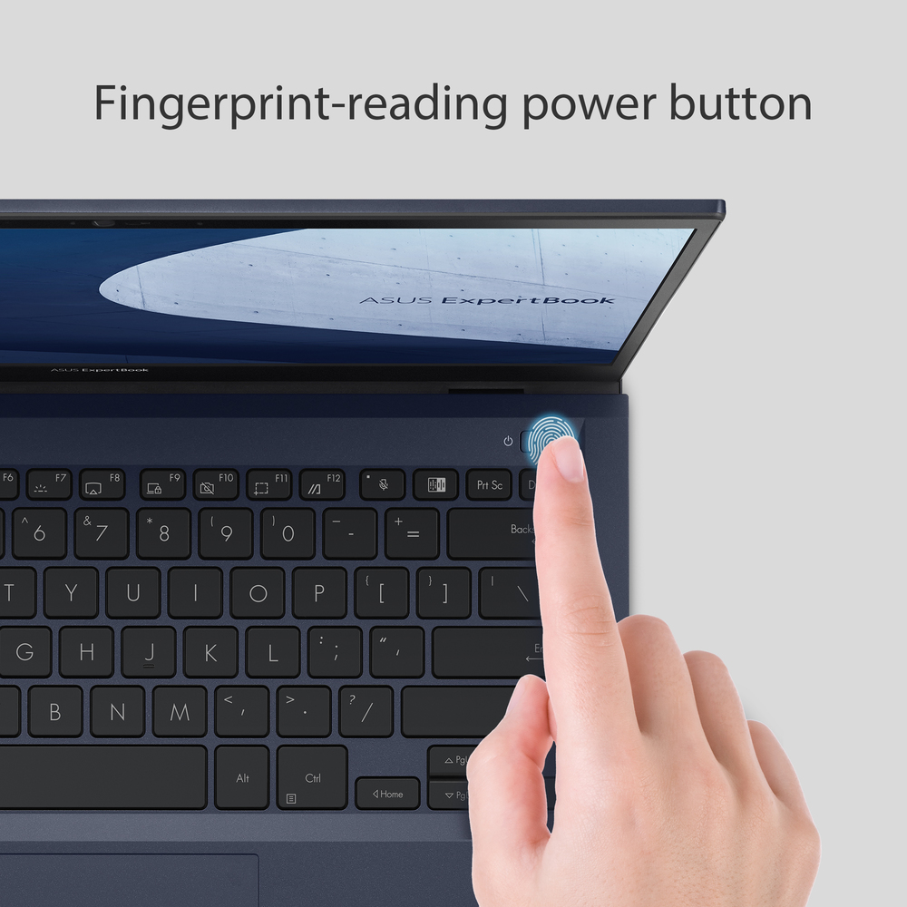 Fingerprint-reading power button