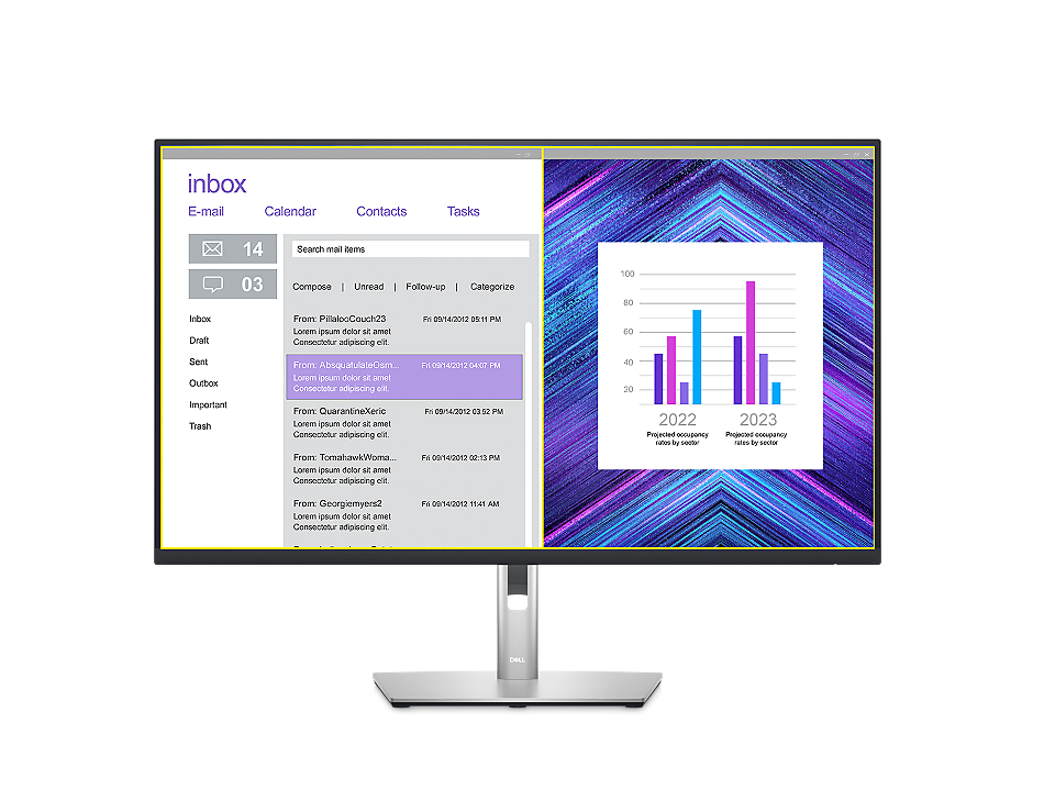 Advanced multitasking with Dell Display Manager